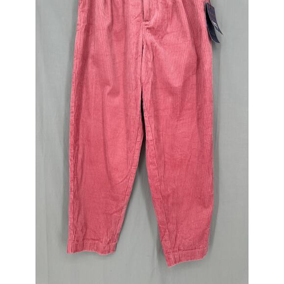 Target Rowing Blazers Pants Womens 8 Pink Corduroy Trousers High Rise Straight - Picture 7 of 13